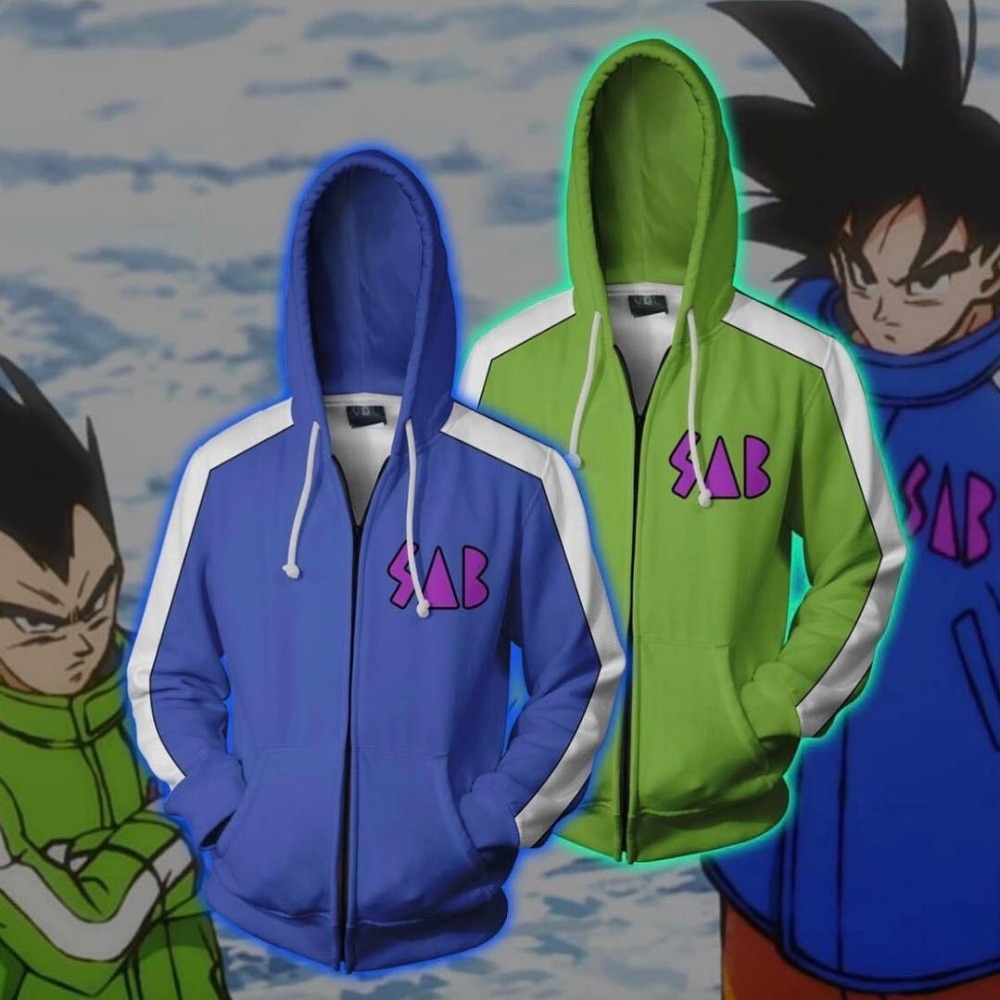 Cloudstyle Dragon Ball Supper Men Zipper Hoodies 3D Printed Vegeta Goku Anime Sweatshirt Cosplay Hoody New Fashion Zip Up Hoodie