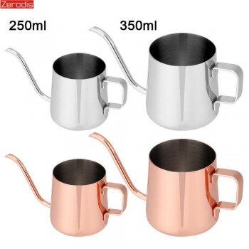 250ml/350ml Stainless Steel Teapot Drip Coffee Pot Long Spout Kettle Cup Home Kitchen Tea Tool