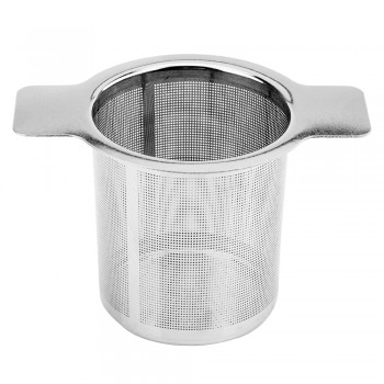 HILIFE with 2 Handles Tea Infusers Basket  Reusable  Fine Mesh Tea Strainer  Lid Tea and Coffee Filters Stainless Steel