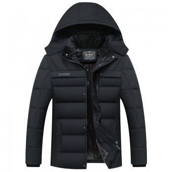 drop shipping Winter Jacket Men -20 Degree Thicken Warm Parkas Hooded Coat Fleece Mans Jackets Outwear Jaqueta Masculina LBZ31