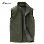 DIMUSI Men Winter Fleece Vest Male Thick Warm Waistcoat Outwear Casual Thermal Soft Vests Mens Windproof Sleeveless Jacket,YA720