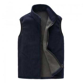 DIMUSI Men Winter Fleece Vest Male Thick Warm Waistcoat Outwear Casual Thermal Soft Vests Mens Windproof Sleeveless Jacket,YA720