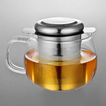 Tea Infuser Stainless Steel with Lid as Drip Tray Tea Strainer YH-460103