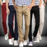 Fashion New High Quality Cotton Men Pants Straight Spring and Summer Long Male Classic Business Casual Trousers Full Length Mid