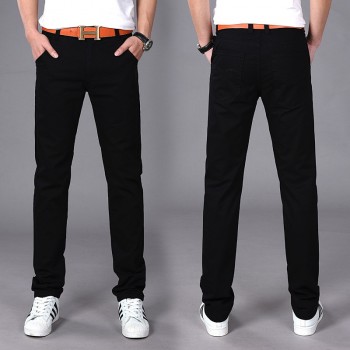 Fashion New High Quality Cotton Men Pants Straight Spring and Summer Long Male Classic Business Casual Trousers Full Length Mid