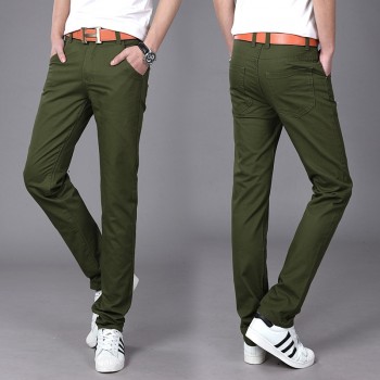 Fashion New High Quality Cotton Men Pants Straight Spring and Summer Long Male Classic Business Casual Trousers Full Length Mid