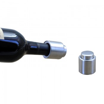 Stainless Steel Wine Bottle Stopper Plug Silver Elegant Vacuum Sealer Wine Stopper Saver Preserver Pump Sealed