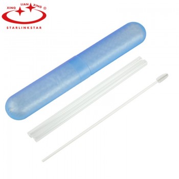 2 PC Reusable and Temperature Resistant Environmental Glass Water Drinking Straws with Brush Wedding Birthday Party