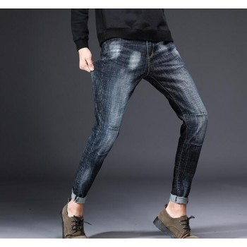 2018 Popular New Design Mens Casual Stretch Spring Thin Jeans