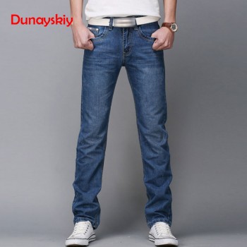 Mens Jeans 2019 Fashion Casual Male Denim Pants Skinny Trousers Cotton Classic Straight Jeans High Quality 2019  Casual Male