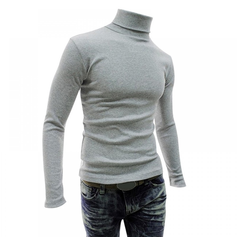 LASPERAL Spring Turtleneck Sweater Men Fashion Solid Knitting Pullover Mens Sweaters 2018 Casual Outerwear Slim Fit Male Sweater