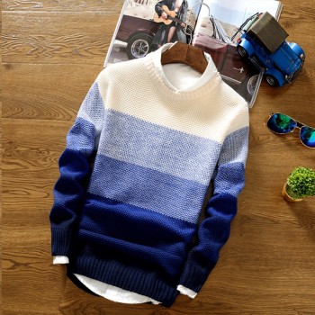 2018 New Spring and Autumn Fashion Casual Sweater O-Neck Slim Fit Knitting Mens Sweaters And Pullovers Men Pullover Men XXL