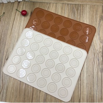 30-Cavity Silicone Macaron Mat DIY Baking Mats Cake Pastry Oven Baking Mold Sheet Bakeware Tools