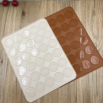 30-Cavity Silicone Macaron Mat DIY Baking Mats Cake Pastry Oven Baking Mold Sheet Bakeware Tools