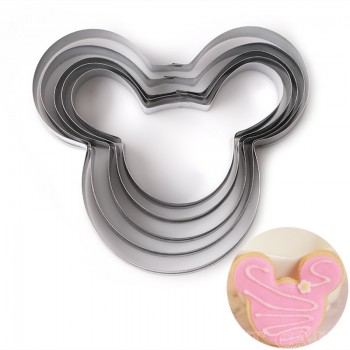 5 PCs/Set  Mickey cake mold Kitchen Bakeware Baking Tools  Biscuit Mickey  Cookie Cutter and Cookie Stamps