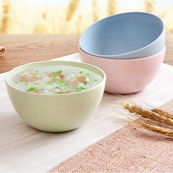 Kitchen Tableware Rice Noodle Salad Bowl Dish Wheat Straw Snacks Dish Tableware Small Breakfast dish