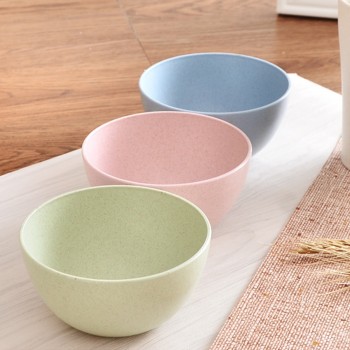 Kitchen Tableware Rice Noodle Salad Bowl Dish Wheat Straw Snacks Dish Tableware Small Breakfast dish