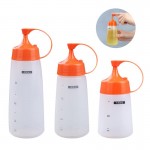 180ml/300ml/400ml Seasoning Bottle Plastic Salad Dressing Squeeze Bottle Pointed Nozzle Small Oil Bottle Kitchen Supplies Jam