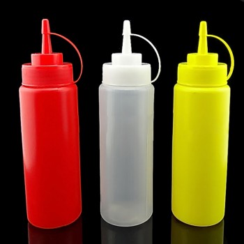 1Pc 340ml 12OZ Squeeze Bottle Condiment Dispenser Ketchup Mustard Sauce Vinegar New