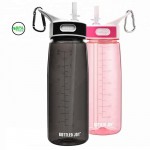 bottled joy 800ml straw drink water bottle Tritan bpa free cute water bottles kids with Handle and my gym Plastic bottle