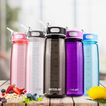 bottled joy 800ml straw drink water bottle Tritan bpa free cute water bottles kids with Handle and my gym Plastic bottle