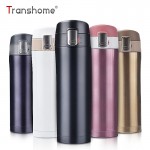 Transhome Thermos Travel Mug 450ml Tea Coffee Mug Water Vacuum Cup Thermos Bottle Stainless Steel Thermocup Sprots Water Bottle