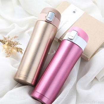 Transhome Thermos Travel Mug 450ml Tea Coffee Mug Water Vacuum Cup Thermos Bottle Stainless Steel Thermocup Sprots Water Bottle