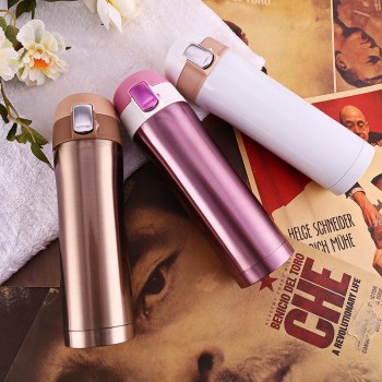 Transhome Thermos Travel Mug 450ml Tea Coffee Mug Water Vacuum Cup Thermos Bottle Stainless Steel Thermocup Sprots Water Bottle