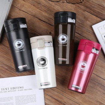 380ml High Quality 2018 Double Wall Stainless Steel Vacuum Flasks Thermo Cup Coffee Tea Milk Travel Mug Thermol Bottle