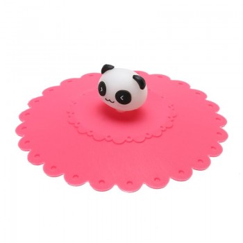 Cute Anti-dust Silicone Glass Cup Cover Coffee Seal Lid Cap Cartoon Panda Elephant Water Drinking Tools Suppliers Drop Shipping