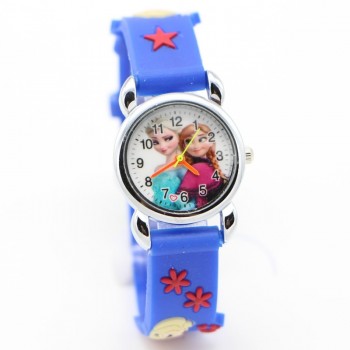 Relojes Mujer Infantil Reloj Snow Queen Princess elsa anna Cartoon Watch 3D Children Kids Quartz Wristwatches Clock