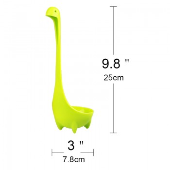 Cute Dinosaur Soup Spoons Cartoon Loch Ness Monster Long Handled Tableware Dinnerware Creative Modeling Ladle Cooking Tools