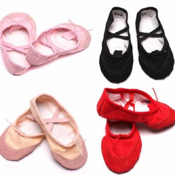 2018 Hot Child Ballet Pointe Dance Shoes Girls Professional Ballet Dance Shoes With Ribbons Shoes Woman Soft Dance Shoes Girls