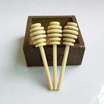 100 pcs 8 cm/10 cm/10.4 cm Mini Wooden Honey Dippers Stirrer honey Spoon Stick  Wedding Favors Honey Tools JK23