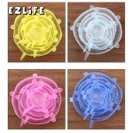 6PCS/Set Silicone Stretch Lids Universal Lid Silicone Food Wrap Bowl Pot Lid Silicone Cover Pan Cooking Kitchen Accessories