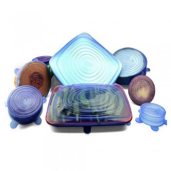 Lid-bowl Pot Lid-silicon Stretch Lids Silicone Cover Pan Kitchen Vacuum Lid Sealer Universal Silicone Saran Food Wrap