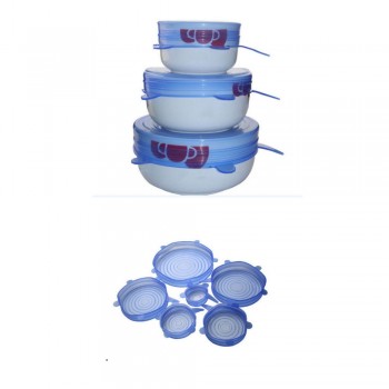 Lid-bowl Pot Lid-silicon Stretch Lids Silicone Cover Pan Kitchen Vacuum Lid Sealer Universal Silicone Saran Food Wrap