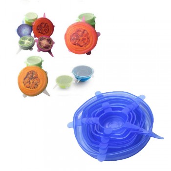 Lid-bowl Pot Lid-silicon Stretch Lids Silicone Cover Pan Kitchen Vacuum Lid Sealer Universal Silicone Saran Food Wrap