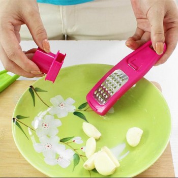 Stainless Steel Garlic Presse Vegetable Grater Cutter Helper Stir Garlic Peeler Multifunctional Cooking Tool Sushi Flavour Maker