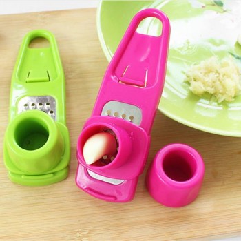 Stainless Steel Garlic Presse Vegetable Grater Cutter Helper Stir Garlic Peeler Multifunctional Cooking Tool Sushi Flavour Maker