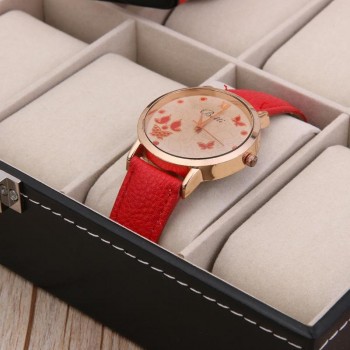 2019 PU Leather Watch Display Box 10 Grids Watch Box Retro Watches Jewelry Case Organizer Ring Earring Storage Unisex Clock Box