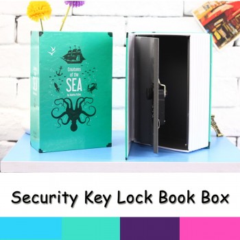 18x11.5x5.5cm Combination Lock Hidden-Safe Box Safe Box Strongbox Steel Simulation Book Home Office Money Phone Safe Storage Box