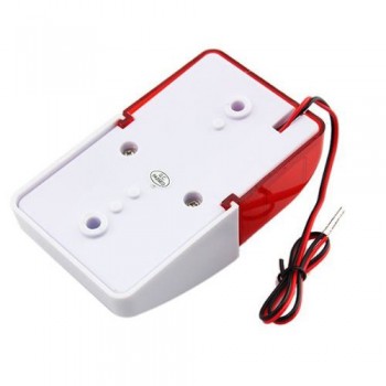 Mini Wired Strobe Siren Durable 5V 12V 24V 220V Sound Alarm Strobe Flashing Red Light Sound Siren Home Security Alarm System