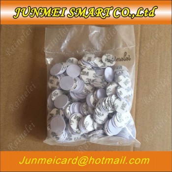 20pcs 25mm 125Khz RFID Cards ID 3M Sticker Coin Cards TK4100 Chip Compatible EM4100