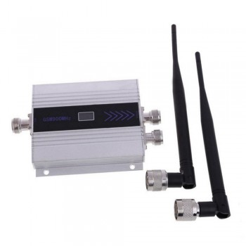 LCD GSM 900Mhz Cell Phone Signal Repeater Booster Amplifier+Yagi Antenna EU Socket Phone Signal Repeater Booster Amplifier