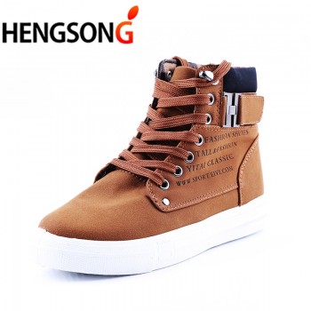 HENGSONG Mens Vulcanize Shoes Spring Autumn Shoes Warm Men Shoes Tenis Masculino Male Mens Vulcanize Shoes Botas Men TR871485