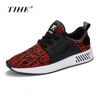 Men Fashion Trending Shoe 2018 Summer Striped Lace Up Men Vulcanize Shoes Walking Lightweight Tenis Sneakers Light Soft Footwear