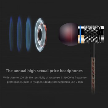 QKZ DM6 Professional In Ear Earphone Metal Heavy Bass Sound Quality Music Earphone Chinas High-End Brand Headset fone de ouvido