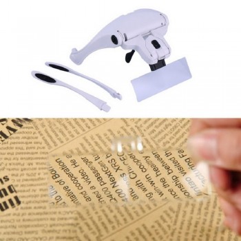 1.0X 1.5X 2.0X 2.5X 3.5X Adjustable 5 Lens Loupe LED Light Headband Magnifier Glass LED Magnifying Glasses With Lamp