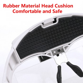 1.0X 1.5X 2.0X 2.5X 3.5X Adjustable 5 Lens Loupe LED Light Headband Magnifier Glass LED Magnifying Glasses With Lamp